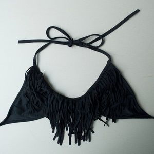 Body Glove Smoothies Ibiza Black Fringe Bikini Top